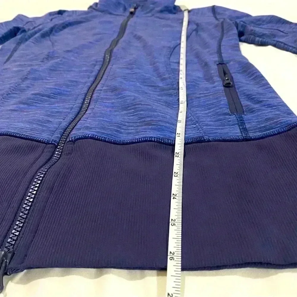 Lululemon Size  6 Luon Nice Asana Jacket Wee Are From Space Cadet Blue - Picture 7 of 11